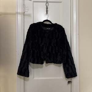 Black Faux Fur Jacket